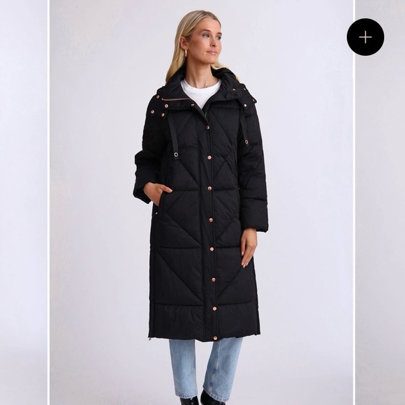 🆕 Brand New - Avec Les Filles Thermalpuff Longline Cloud Duvet Puffer Coat - Picture 3 of 11